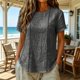thumbnail image 5 of Neewe Womens Summer Tops 2026 Striped Short Sleeve Fashion T-Shirts Crewneck Casual Loose Basic Tee Blouses, 5 of 8