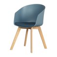 thumbnail image 5 of South Shore Flam Scandinavian Dining Chairs - Set of 2 Blue and Gold, 5 of 10