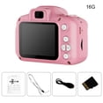 thumbnail image 1 of Cámara digital para niños Pantalla LCD de 2 pulgadas con zoom Cámara digital para niños Grabadora de dibujos animados recargable, rosa Eigraketly EL000934-02B, 1 of 2