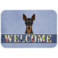 thumbnail image 1 of Carolines Treasures BB1426CMT Min Pin Welcome Kitchen & Bath Mat, 20 x 30, 1 of 1