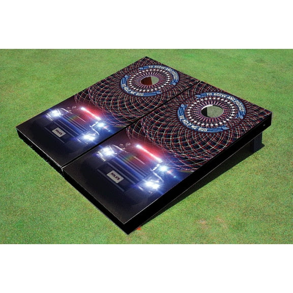 Police Cruiser Themed Cornhole Board Set