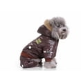 thumbnail image 4 of Ropa para perros y mascotas Ropa para perros Chaqueta de plumas Ropa de la Fuerza Aérea Ropa para perros y mascotas Ropa de cuatro patas Ropa de la Fuerza Aérea Ropa para mascotas Ropa de invierno (Marrón L) ER, 4 of 5