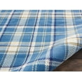 thumbnail image 3 of Nourison Grafix Plaid Blue 7'10" x 9'10" Area Rug, (8x10), 3 of 5