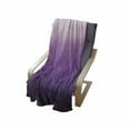 thumbnail image 4 of Ombre Soft Flannel Fleece Throw Blanket, Arrangement with Gradual Color Change Abstract Tone Composition Modern, Cozy Plush for Indoor and Outdoor Use, 50" x 70", Purple Lavender, by Ambesonne, 4 of 6