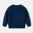 thumbnail image 5 of Zshosam Baby Boy Sweater Toddler Baby Boy Girl Long Sleeve Crewneck Pullover Sweater Casual Clothes Size 6T 7T,(Blue 6-7 Years), 5 of 5