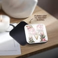 thumbnail image 4 of 3drose, Pretty Pink Peony Floral Monogram Initial M, Set of 4 Coasters - Soft, 4 of 7