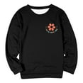 thumbnail image 3 of Chandail en Molleton Sans Capuche pour Femmes Automne Hiver Décontracté Confortable Grande Taille Mode Imprimé Anglais Col Rond Manches Longues Chandail Ample, 3 of 3