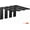 4 Pack, variant on 6-Pack 10 Inch Heavy Duty Shelf Brackets, Premium Floating L Bracket for Wall, Kitchen, Mantel Shelves Support | Quarter Inch (1/4") Thick | Black Powder Coated Steel