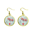 thumbnail image 1 of Primera helada de veinte cuatro termino solar patron Ear Dangle Golden Drop Earring Jewelry Mujer Unbranded M, 1 of 3