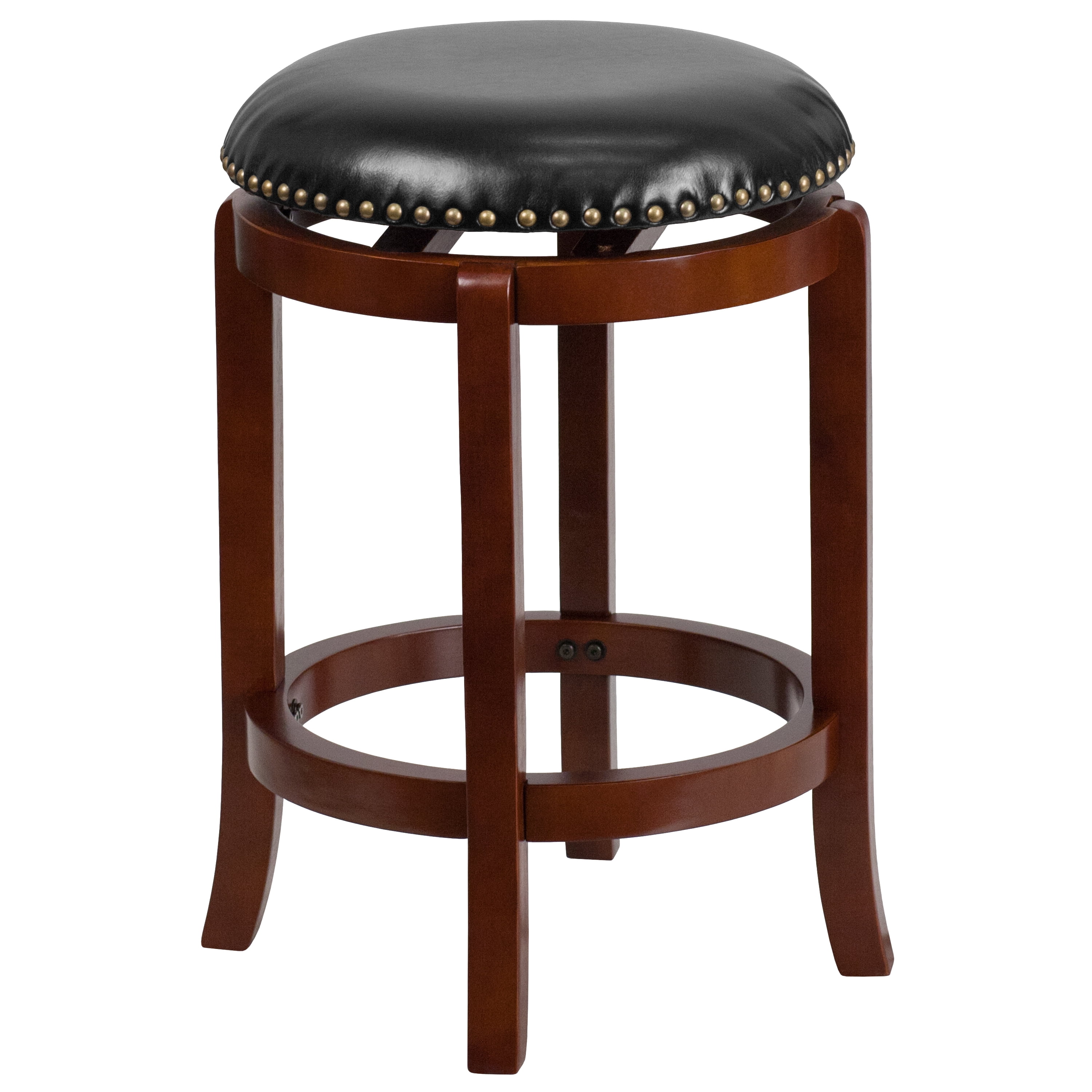 Flash Furniture 24'' Backless Light Cherry Wood Counter Height Stool