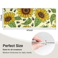 thumbnail image 5 of Yellow Sunflower Seed Pattern Kitchen Rug Mat,Kitchen Runner Rugs Non Skid Washable,Decorative Kitchen Floor Mats for Kitchen,Sink,Laundry,17"X47", 5 of 5