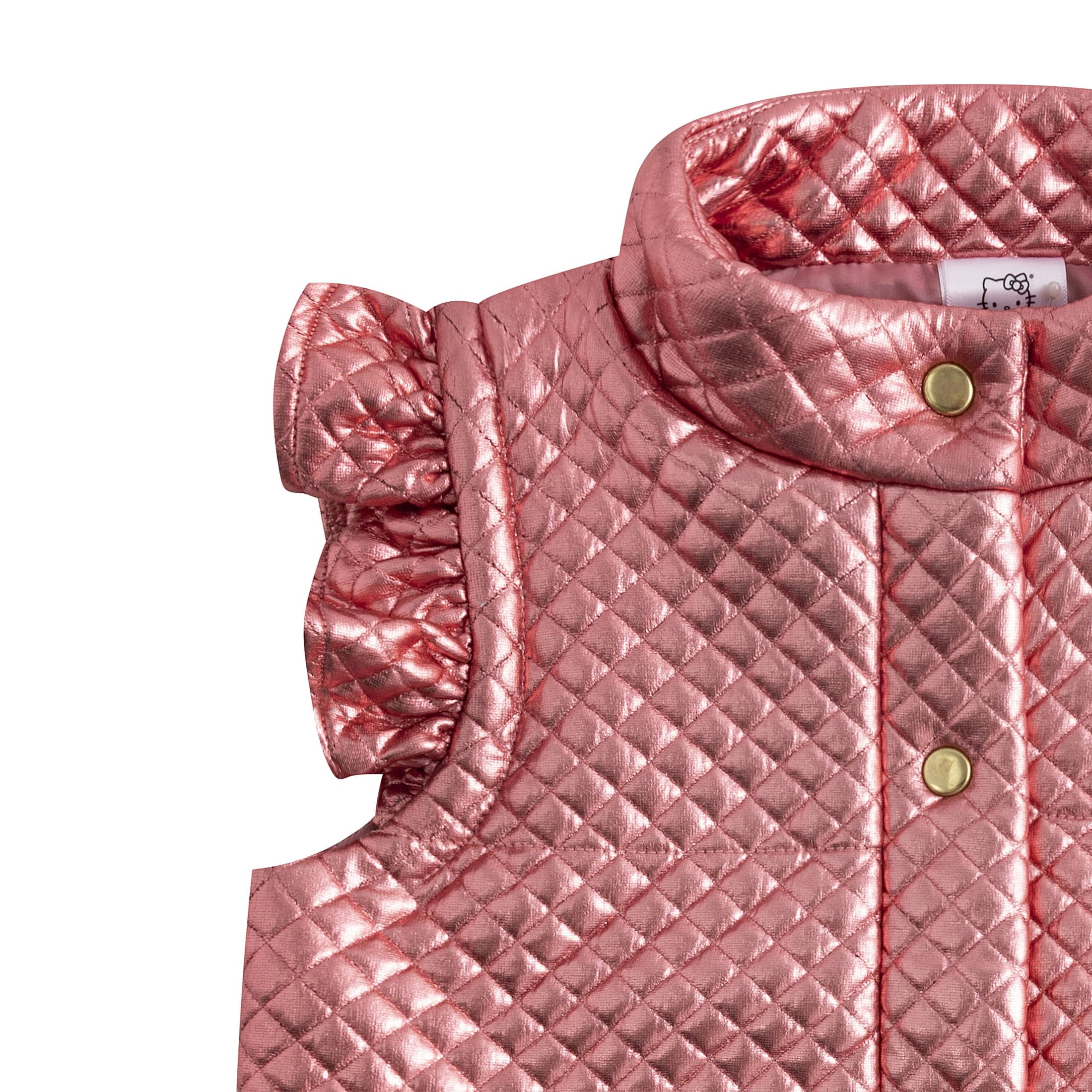 Hello Kitty Sanrio Long Sleeve Shirt, Quilted Vest, and Pants Set (Girls), 3 Piece Set, Sizes 4-6X