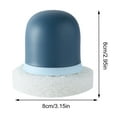 thumbnail image 2 of 1X Sponge, Green Sponge, Fdelink Sponge Kitchen Pot Brush with Handle Reusable and Washable Eraser Cleaner Rust Removal Tool Sink Pot Dish Scrubber Bathroom Decontamination Cleaning Brush, 2 of 2