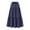 Navy, variant on Loopsun Womens Summer Skirts, Women's Summer Fashion Solid Color Drawstring Pocket Elastic Waist Skirt White S
