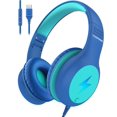 thumbnail image 1 of Auriculares con cable para niños Voopwink USB-C con micrófono y límite de volumen LED, 1 of 7