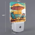 thumbnail image 2 of Rocae Vintage Beach Sunset for 0.5W Plug in Night Light, Dusk to Dawn, Bright Nightlight Auto-On/Off-US, 2 of 7