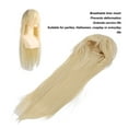 thumbnail image 4 of Mujeres cosplay Peluca rubia Larga, Peluca Rubia de Oro de Oro Pálido fácil de Estilo, 4 of 7