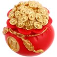 thumbnail image 1 of unbranded Figurilla Feng Shui Bolsa De Dinero Roja Para De Oficina Y Hogar En Resina, 1 of 6
