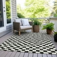 thumbnail image 3 of Dalyn Rugs Machine Washable Indoor/Outdoor Chantille Black 3' x 5' Rug, 3 of 9