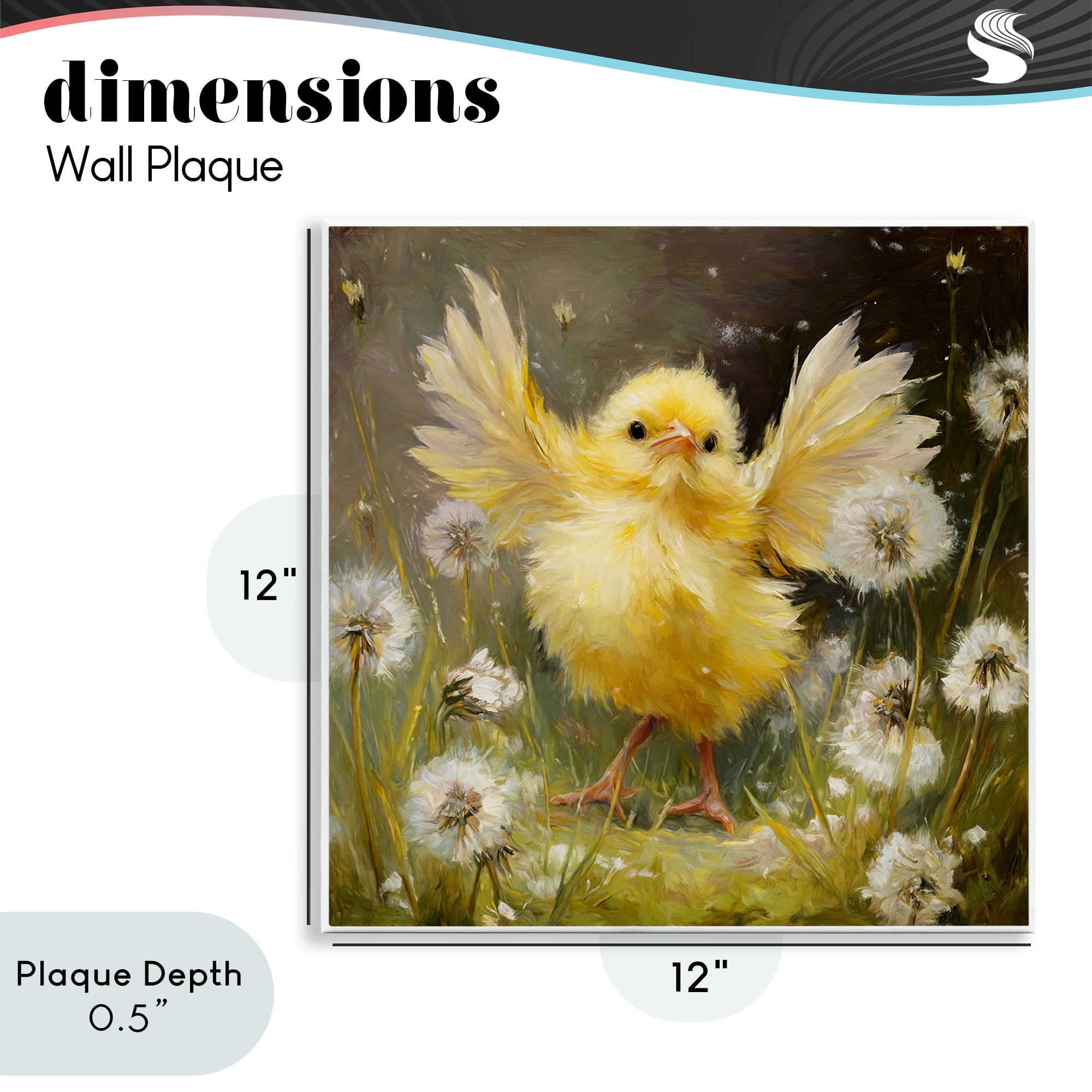 Stupell Industries Free As A Peep Chick Wall Plaque Art, design by Tina LeCour