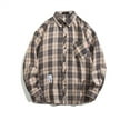 thumbnail image 2 of JGNGSHN Men's Long Sleeve Plaid Shirts with Pocket Casual Button Down Shirt Comfy Classic Jacket, 2 of 3
