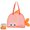 Orange, variant on Beach Toy Bag, Fish Shaped Mesh Beach Bag, Sand Shell Toy Tote, Large Lightweight Waterproof Pool Picnic Vacation Handbag, Summer Birthday Holiday Gift, Black