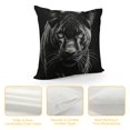 thumbnail image 4 of MDO  Panther Animal Black One Throw Pillow with Cover for Couch Bed Sofa, 18 x 18 Decorative Pillows w/Case, 4 of 5