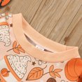 thumbnail image 4 of Tisuna Baby Girl Boy Halloween Onesie Fall Winter Crew Neck Long Sleeve Romper Pumpkin Print Cute Casual Halloween Outfit,Size 6-12 Months,Orange, 4 of 7