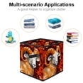 thumbnail image 2 of Aries Constellation Foldable Clothes Storage Organizer Bins with Handle, 10.8"x10.5"x10.6", Large Capacity, 2 of 6