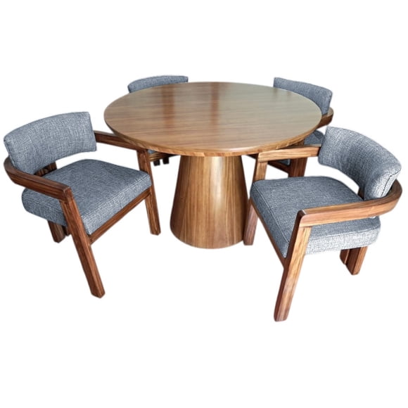 Comedor moderno color gris para 4 personas