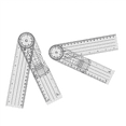 thumbnail image 4 of 8 Pièces Goniomètre Rotation Protractor Physiothérapie PVC pour la Physiothérapie, Sports, 4 of 7