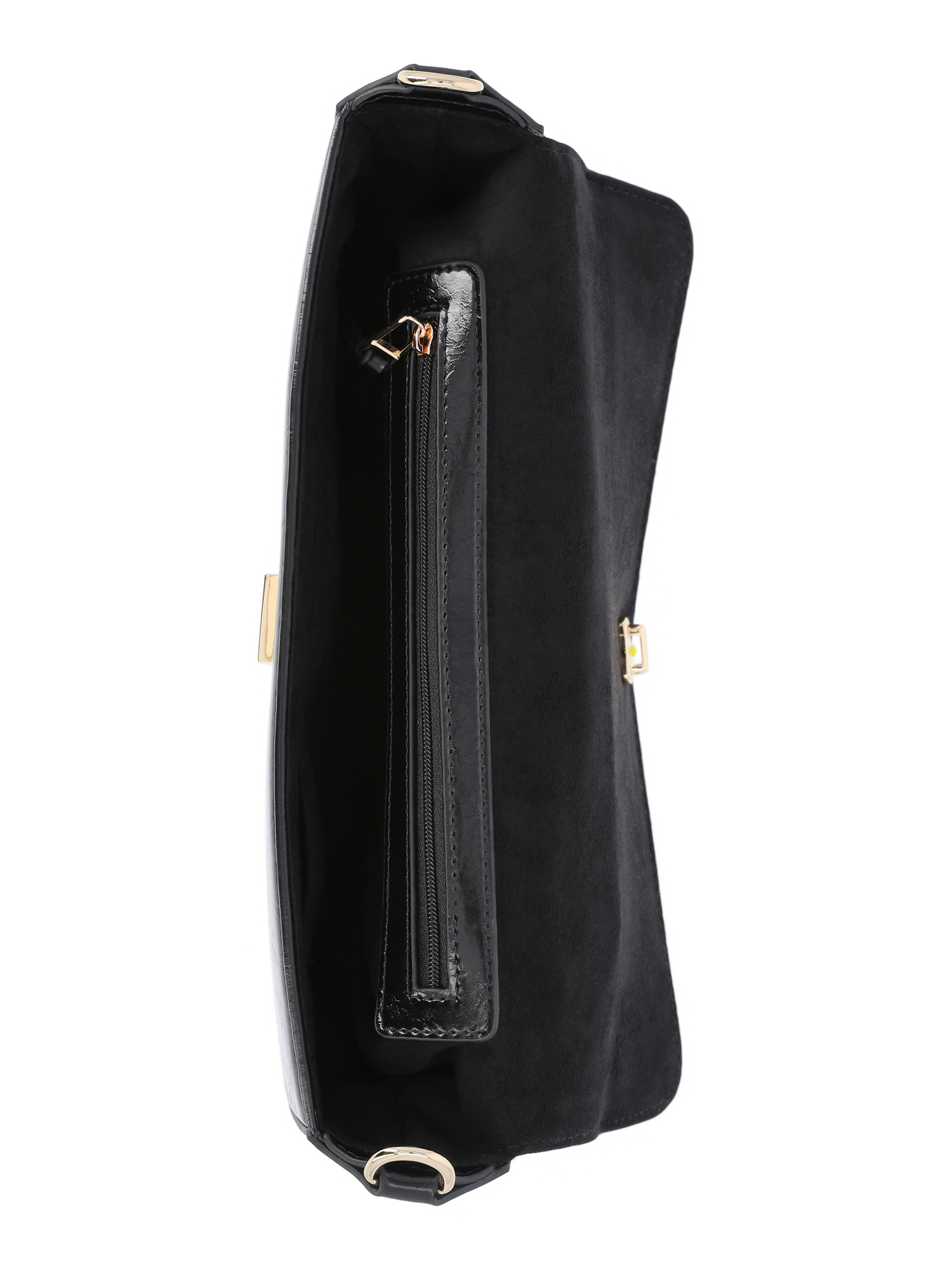 Scoop Women's Faux Leather Half Moon Satchel Bag, Black - Walmart.com