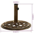 thumbnail image 2 of vidaXL Umbrella Weighted Base Patio Parasol Stand for Poles of 1.4"/1.5"/1.9", 2 of 9