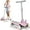 Pink, variant on Electric Scooter for Kids Ages 6+, Led Display, Colorful Lights, Bluetooth Music Speaker, 4 Height Adjustable, 150w Hub Motor, Up to 10 mph, Best Gift Ideas for Boys and Girls(Black)