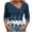 Navy#1, variant on Utoimkio Long Sleeve Blouses for Women Plus Size V Neck Shirts Casual Striped Print Lightweight Loose Fit Tee Tops for Women