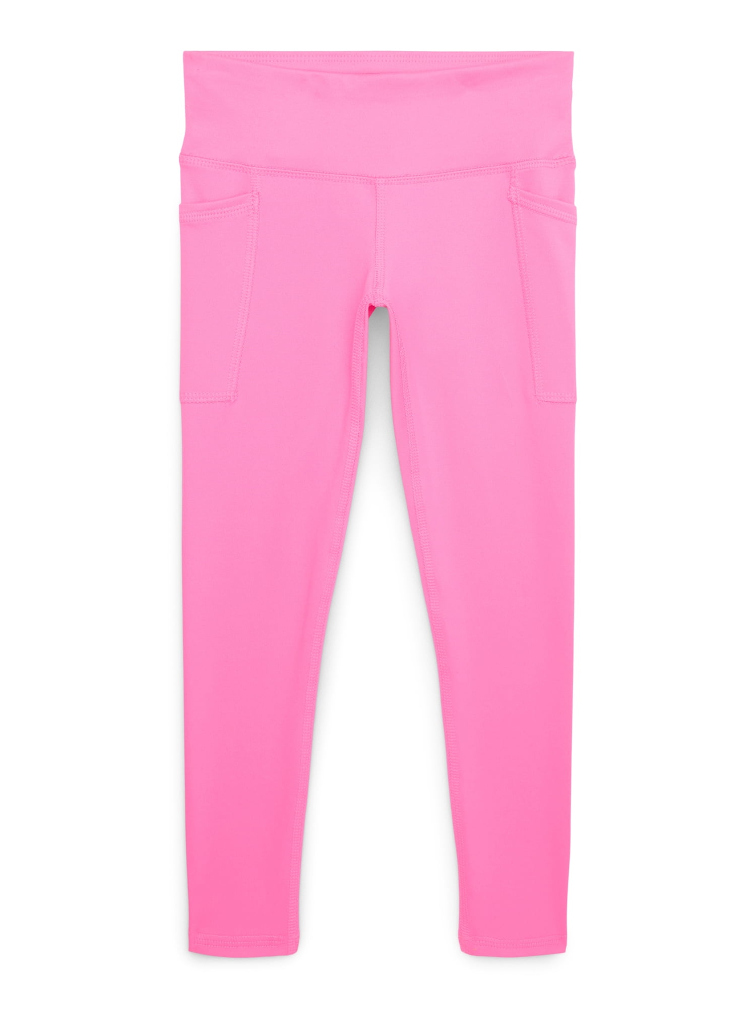 Athletic Works Girls Active Leggings with UPF 30, 2-Pack, Sizes 4-18 & Plus