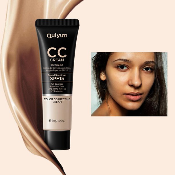 Crema CC correctora, correctora, tono de piel, hidratante, tonificante, iluminadora, 30 ml, piel I59C P9R8