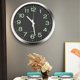 thumbnail image 3 of 12 Inch Round Large Luminous Wall Clock Glow in the Dark Non-Ticking Indoor Decor -Silver, 3 of 5