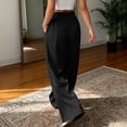 thumbnail image 6 of Utoimkio High Waist Pleated Wide Leg Dress Pants for Women Casual Office Trousers with Pockets, 6 of 7