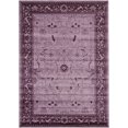 thumbnail image 1 of Unique Loom La Jolla Collection Tone Traditional Area Rug, 7 x 10 Feet, Violet/Dark Purple, 1 of 2