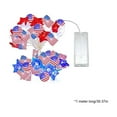 thumbnail image 3 of Btomtd Red White Blue Star And Flag Lights Battery Operated USA Flag Decorations For Indoor Outdoor Memorial Day 4th Of July Independence Day, 3 of 8