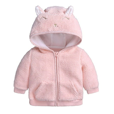 

Tuscom Kids Fleece Jacket Warm Coat Cuteborn Baby Girl Clothes And Baby Boy Clothes Winter Warm Outwear Hooded Fleece Tops Jacket