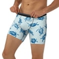 thumbnail image 3 of Salouo Turtle Pattern Men's Boxer Briefs, Soft & Breathable Underwear Elastic Waistband Briefs for Men,1-Pack, 3 of 7