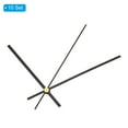 thumbnail image 3 of Clock Hands Kit, 10 Set Clock Hands Kits Clock Mechanism Movement Aluminum Wall Clock Hands Parts, Black, A08, 3 of 6