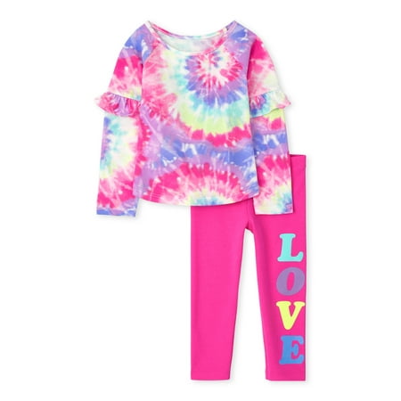 

The Children s Place Toddler Girls Tie Dye 2-Piece Set 12 Months - 5T