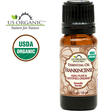 US Organic 100% Pure Certified USDA Organic - Frankincense Essential Oil - (Best Organic Frankincense Oil)