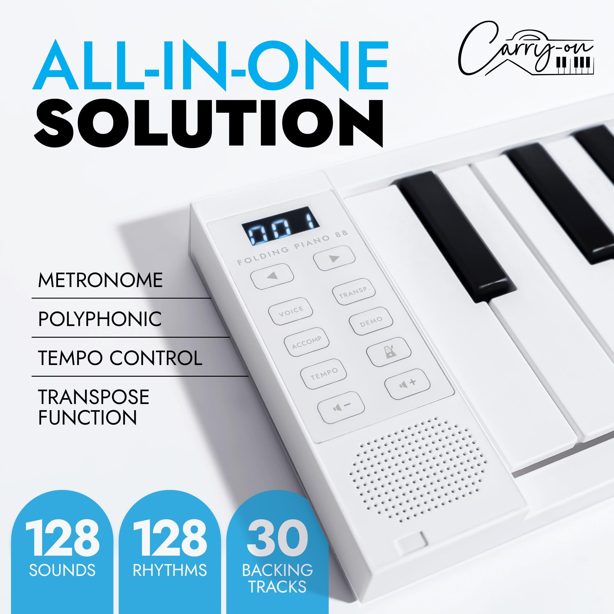 Carry-On 88-Key Folding Piano and MIDI Controller 