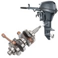 thumbnail image 1 of Conjunto De Cigüeñal, aleación De Metal Inoxidable Resistente A La Corrosión Marina 63V 11400 01 Cigüeñal Premium Para Motor Fueraborda De 2 Tiempos 9.9HP 15HP, 1 of 7