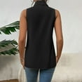 thumbnail image 4 of Womens Button Tank Tops Fashion New Arrival Lapel Neck Solid Casual Sleeveless Shirts for Women 2024, 4 of 7