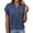 Blue, variant on Kelon Womens Summer Short Sleeve V Neck Summer Sweaters Dressy Casual Summer Vacation Fashion Clothing 2026 Summer Business Work Basic Tees, XL